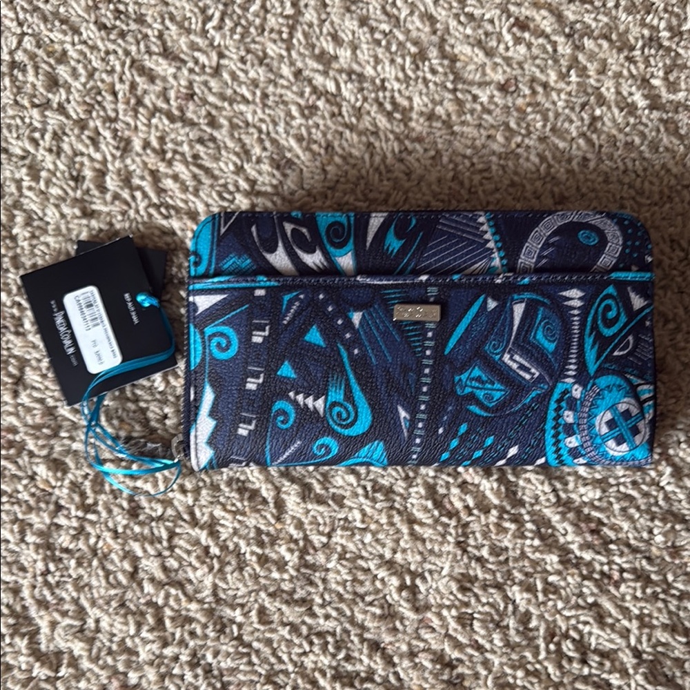 Stylish Blue and Black Wallet